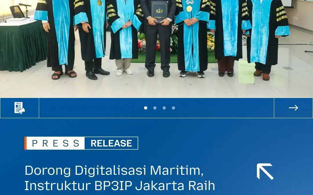 Dorong Digitalisasi Maritim, Instruktur BP3IP Jakarta Raih Gelar Doktor di ITL Trisakti Lewat Riset Inovasi Virtual Reality